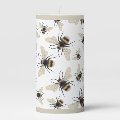 Bumblebee   pillar candle