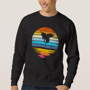 Bumblebee Retro Sunset Save The Bees Bee Keeper Be Sweatshirt