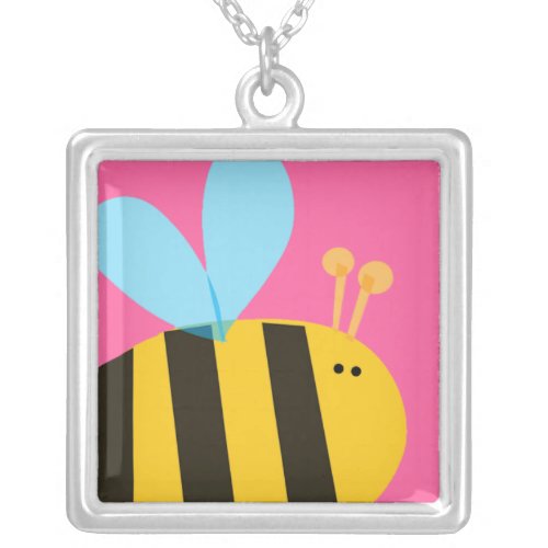 Bumblebee Square Necklace