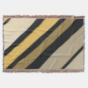 Bumblebee Striped Colors Throw Blanket