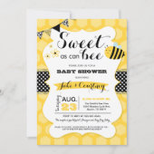 Bumblebee Sweet As Can Bee Baby Shower Invitation (Front)