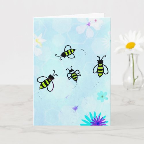 bumblebees card