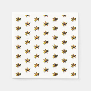 Bumblebees Collecting Nectar and Pollen Napkins
