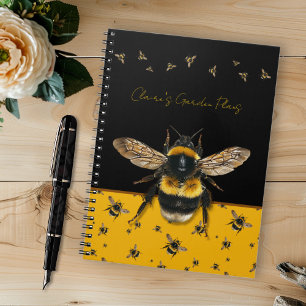 Bumblebees Personalized Gardening Journal