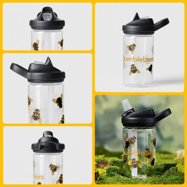 Bumblebees Photographic Fun Child's customizable Water Bottle (Creator Uploaded)