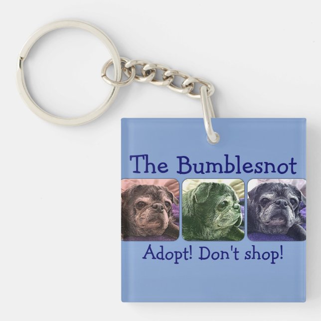 Bumblesnot keychain:  Color Me Bumble Keychain (Front)