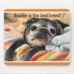 Bumblesnot Mousepad: Rescue Is The Best Breed! Mouse Pad at Zazzle