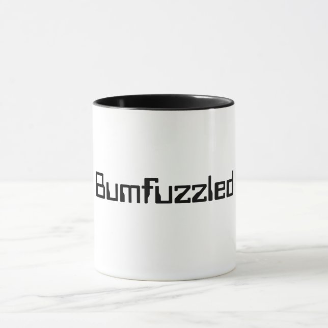 Bumfuzzled cool trendy quote word slang mug (Center)
