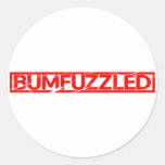 Bumfuzzled Stamp Classic Round Sticker