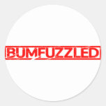 Bumfuzzled Stamp Classic Round Sticker