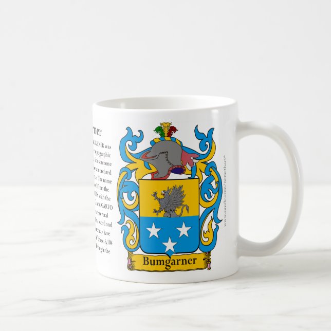 Bumgarner Family Coat of Arms Coffee Mug (Right)