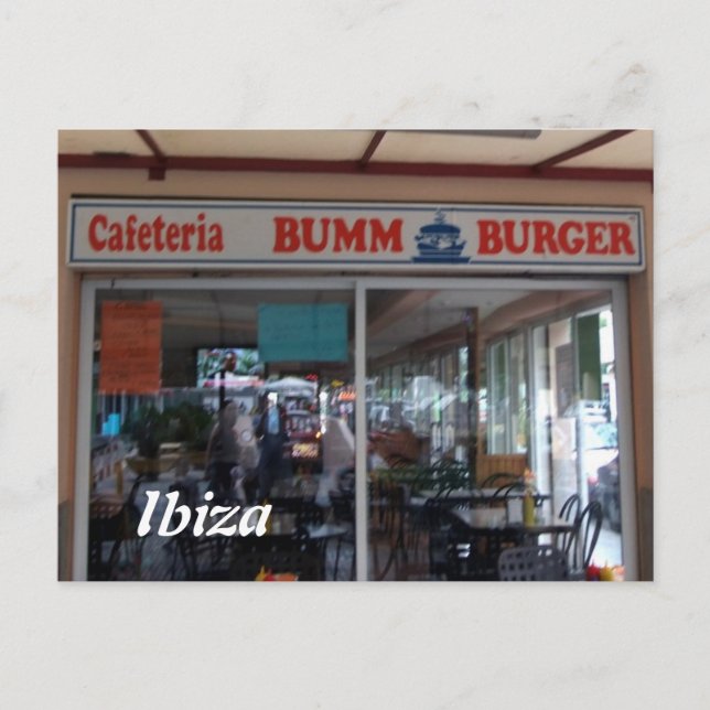 Bumm Burger Ibiza Postcard (Front)
