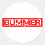 Bummer Stamp Classic Round Sticker
