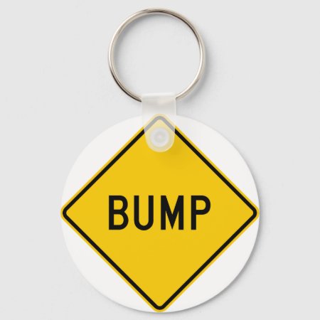 Bump Highway Sign (word) Keychain
