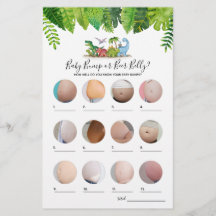 Bump or Beer Belly Dinosaur Baby Shower Game