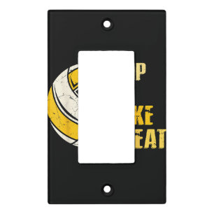Bump Set Spike Repeat Volleyball Funny Light Switch Cover
