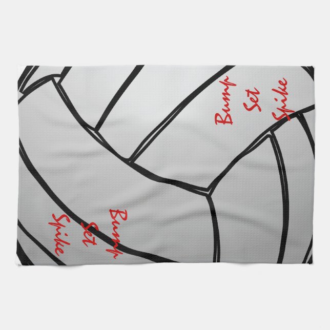 Bump Set Spike Volleyball Towel (Horizontal)