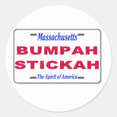 Bumpah Stickah Classic Round Sticker
