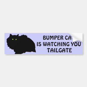 Bumper Cat is watching TAILGATE 9 Sticker