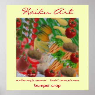 Bumper Crop Haiku Art Print