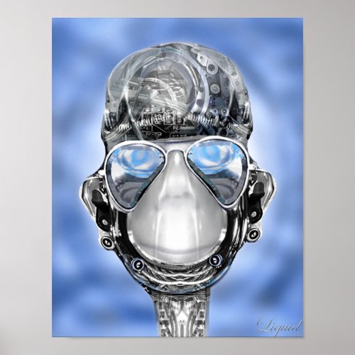 Bumper Cyborg Robot  Print