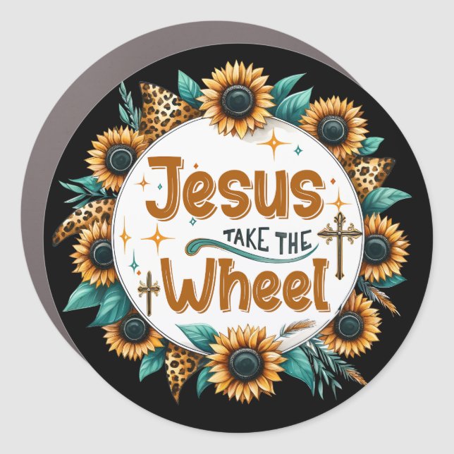 Bumper Magnet - Jesus take the wheel (Front)