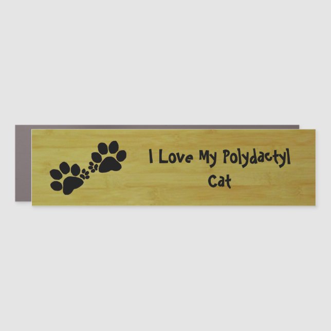 Bumper Magnet - Polydactyl Love (Front)