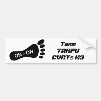 Bumper Sitcker you wanker Sticker