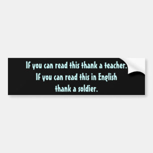 Bumper sticker