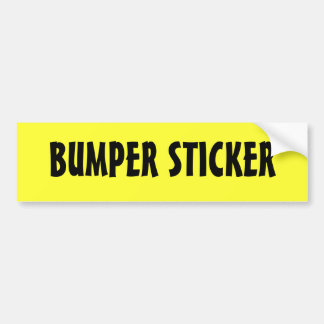 BUMPER STICKER
