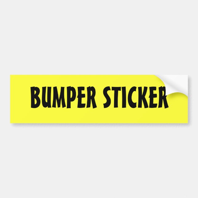 BUMPER STICKER (Front)