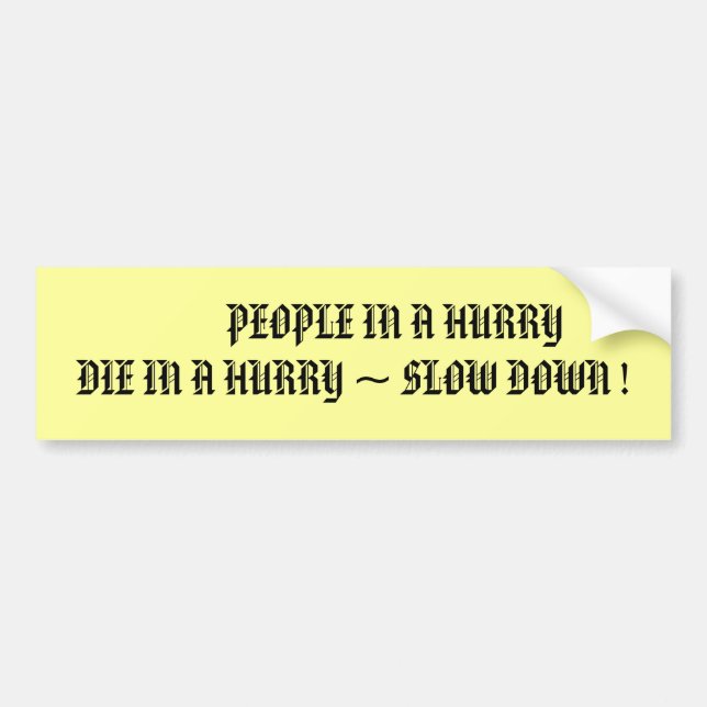 BUMPER STICKER (Front)