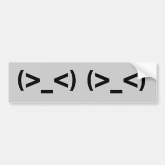 (>_<) (>_<) BUMPER STICKER