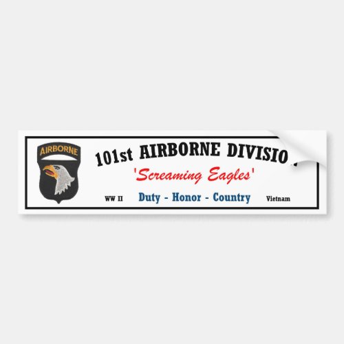 Bumper Sticker _ 101st Airborne Division Vietnam