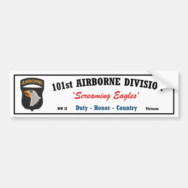 Bumper Sticker - 101st Airborne Division Vietnam (Front)