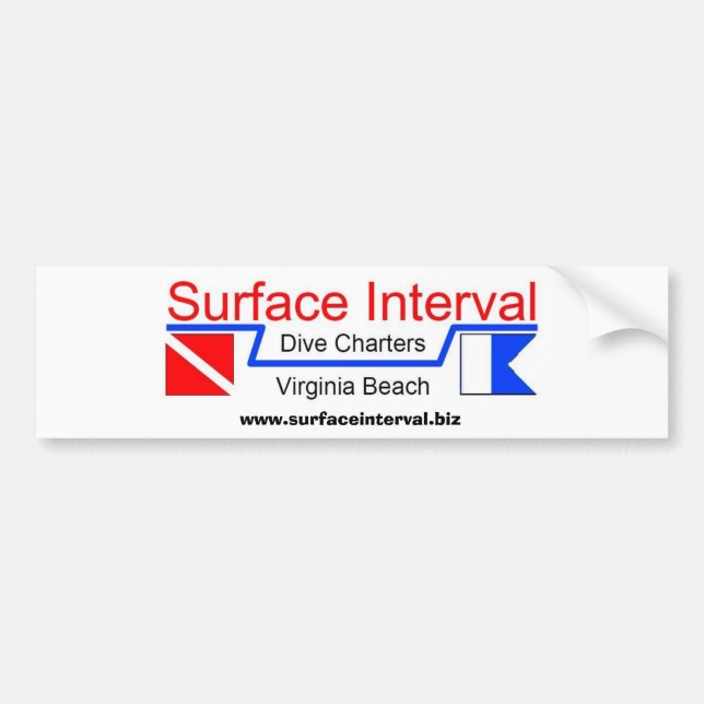 Bumper Sticker #1, Surface Interval Charters, INC (Front)