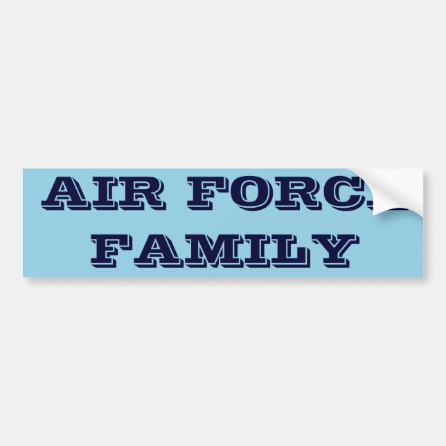 Bumper Sticker Air Force Family (Front)