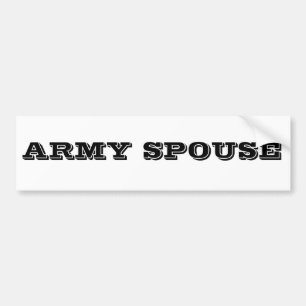 Bumper Sticker Army Spouse
