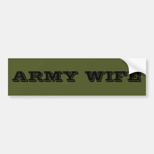 Bumper Sticker Army Wife