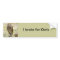Bumper Sticker, Brake for Owls, Burrowing Owl