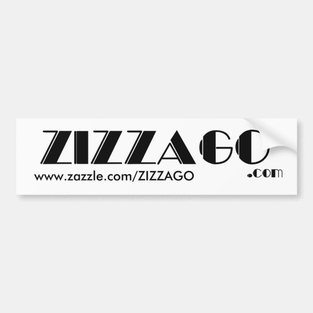 Bumper Sticker Business ZIZZAGO (Front)