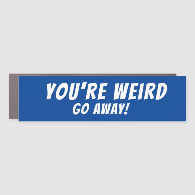 Bumper Sticker Car Magnet (Front)