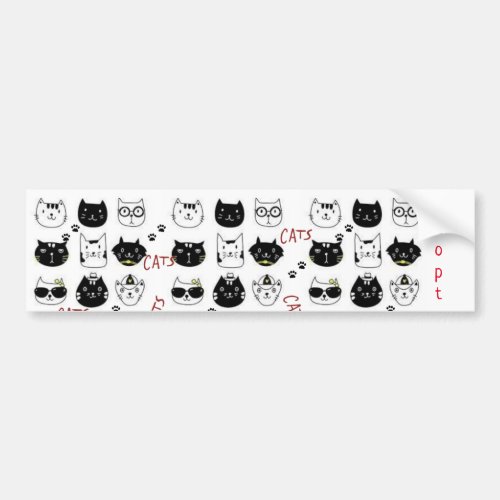 Bumper Sticker Cat Kittens