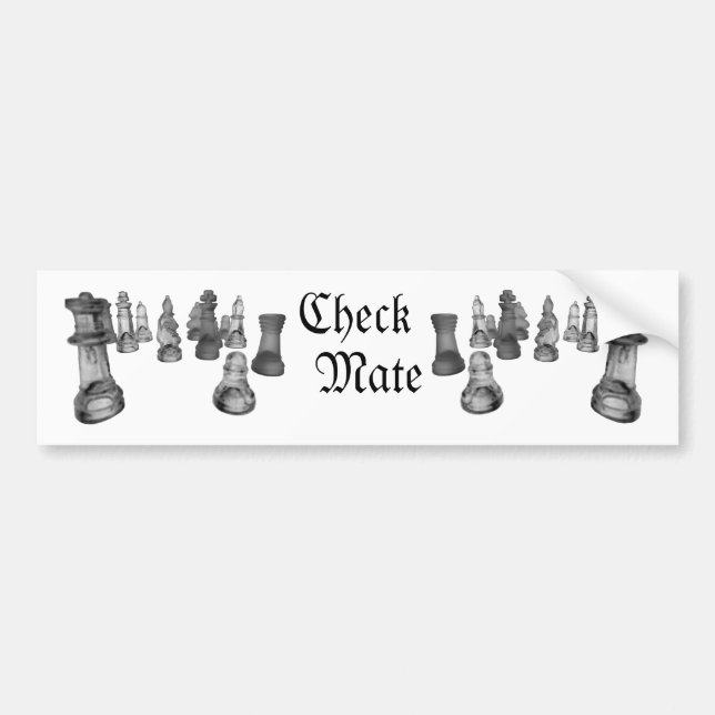 Bumper Sticker chessmate (Front)