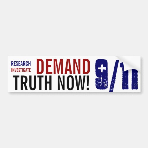 Bumper Sticker DEMAND 911 TRUTH NOW