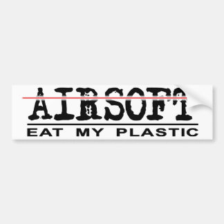 Bumper Sticker- Eat Plastic! Sticker