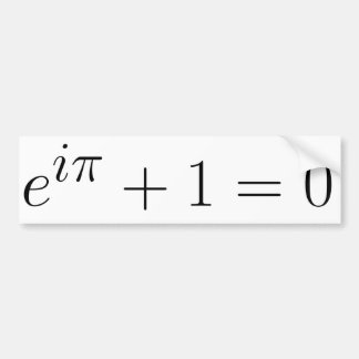 Bumper sticker, Euler equation Bumper Sticker