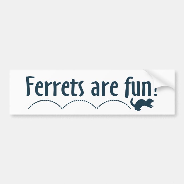 Bumper Sticker - Ferrets are Fun (Front)