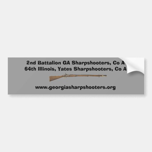 Bumper Sticker for Georgia Sharpshooters 2