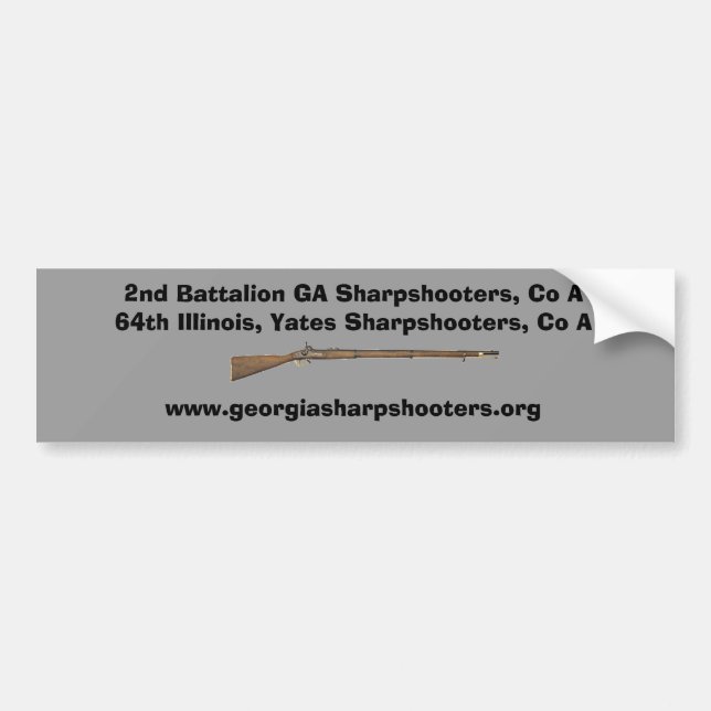 Bumper Sticker for Georgia Sharpshooters 2 (Front)